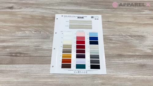 SIC-5017 薄手サテン&パイルストレッチバインダーテープ[リボン