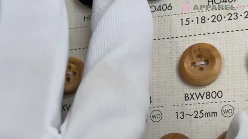 BXW104 天然素材 ウッド 2つ穴 ボタン 大阪プラスチック工業