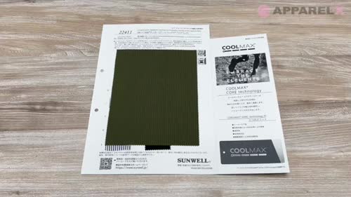 22411 50s×T400® サッカー (クールマックス®ファブリック)[生地 22411 50s×T400® サッカー (クールマックス®ファブリック)[生地