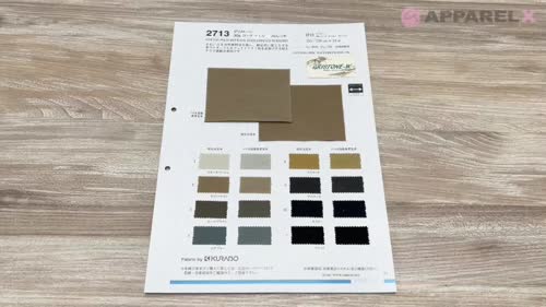 2713 グリストーン30/- コーマツイルストレッチ 染料顔料染め[生地