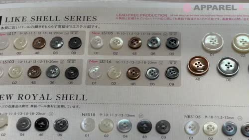 プラレストアさま専用ページ LS105 ポリエステル樹脂製 フチあり 4つ穴ボタン 大阪プラスチック工業