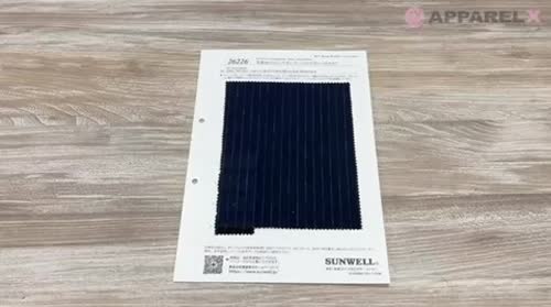 26226 先染16sコットン/リネン/ウールビエラピンストライプ[生地