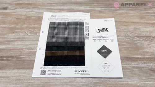 43450 LANATEC(R)グレンチェック[生地] SUNWELL(サンウェル)/オークラ