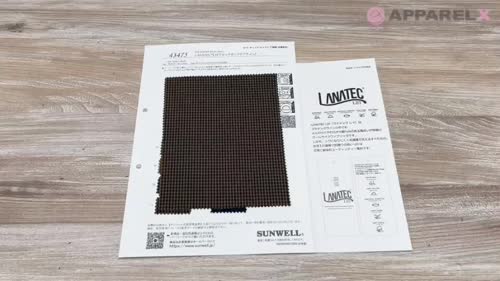 43475 LANATEC(R)LEIプルックガンクラブチェック[生地] SUNWELL