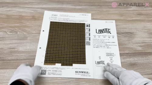 43483 LANATEC(R)LEIガンクラブチェック[生地] SUNWELL(サンウェル