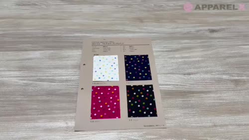 オータムページ 88611 SEVENBERRY® 20Sツイル マルチカラーランダムドット&スター[生地