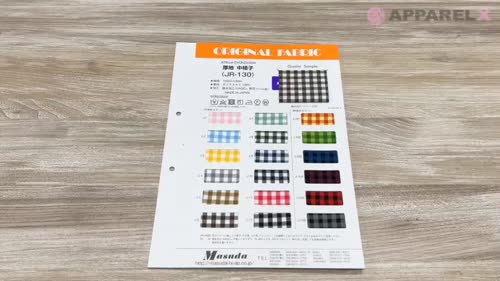 JR130 厚地中格子[生地] Masuda(マスダ)/オークラ商事 - ApparelX