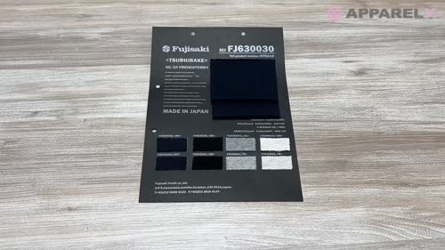 FJ630021 20//-フライス グレー杢 1:1[生地] フジサキテキスタイル