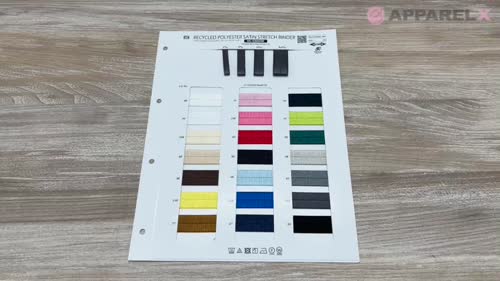 SIC-EB008R リサイクルポリエステル サテンストレッチバインダー