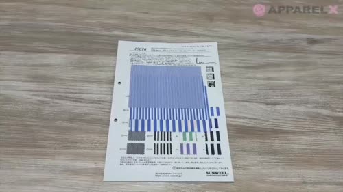 45076 Limbless ポリエステル/レーヨン50sブロード ストライプ[生地
