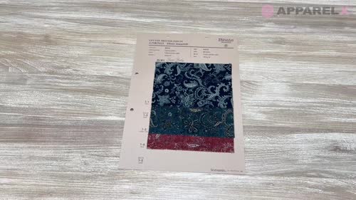 生地見本Ｒ 4221 SEVENBERRY® ムラ糸クロス エスニックジャワクロス[生地] VANCET