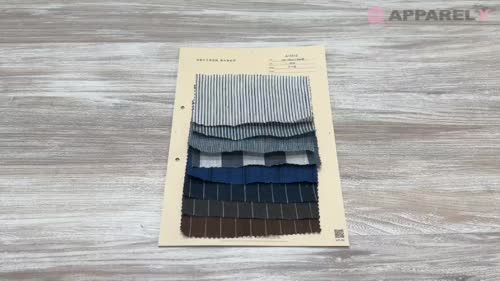 A-5113 リネン100% ストライプ[生地] 有延商店/オークラ商事