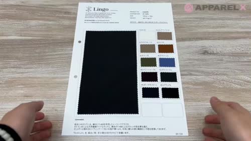 LIG6590 PEタスラン ストレッチタフタ アンティークフィニッシュ[生地