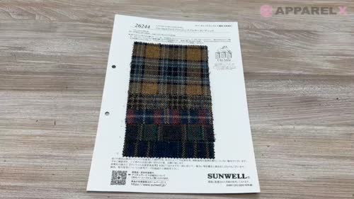 26244 クロモア コットン ツイル タータンチェック[生地] SUNWELL