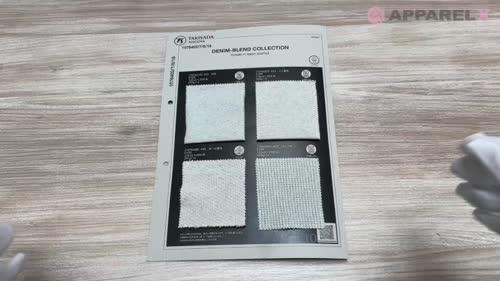 1076402 DENIM-BLEND COLLECTION #25 ワッフル[生地] 瀧定名古屋