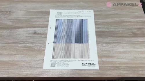 35505 コットン/ポリエステルサッカーマルチストライプ[生地] SUNWELL