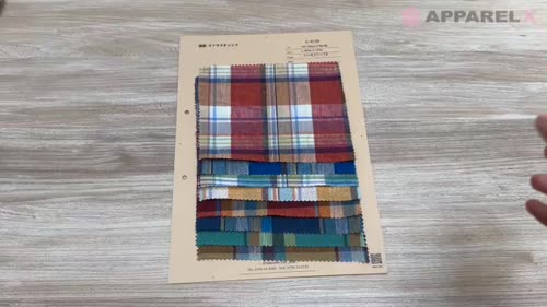 A-8129 綿麻マドラスチェック[生地] 有延商店/オークラ商事 - ApparelX