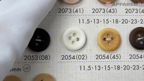 2054 ポリエステル樹脂製4つ穴ボタン 大阪プラスチック工業(DAIYA