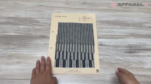 A-7061 リネン100%ストライプ[生地] 有延商店/オークラ商事 - ApparelX
