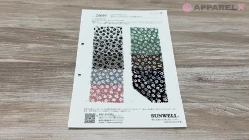 28099 80sローンミラクルウェーブ花柄プリント[生地] SUNWELL