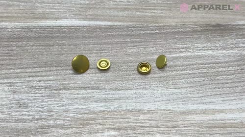 NO1 WALDES® ツメ式ホック 15mm[ドットボタン・ハトメ] 朝日ファスナー