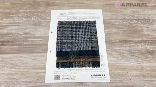 26253 クロモア コットン ヘリンボーン クラシカルチェック[生地