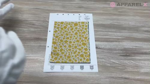 8025-1865-2 ニット 3色ジャガード 密集小花[生地] 北高/オークラ商事