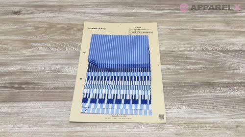 A-8142 60/1 先染め ストライプ[生地] 有延商店/オークラ商事
