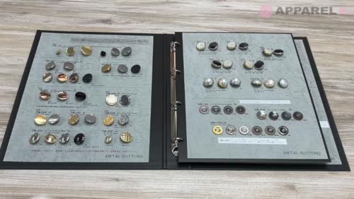 CD-134 メタルボタン 裏足 縁あり 大阪プラスチック工業(DAIYA BUTTON