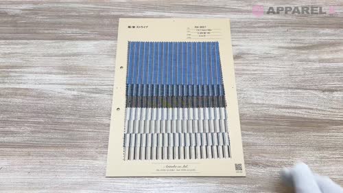 AN-9027 綿麻ストライプ[生地] 有延商店/オークラ商事 - ApparelX