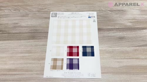 KYC421-D1 T/C 先染め パラカチェックゴールドケア[生地] 宇仁
