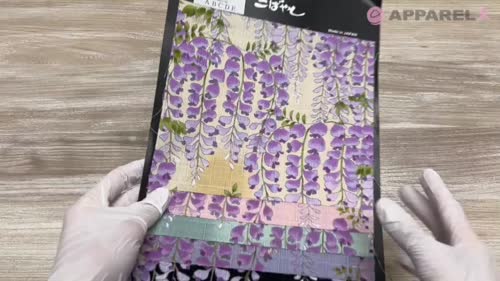 hana9775☆Aveniretoile 藤柄カットソー サンプル品 V-1363 (FRUITS FRUITS/フルーツフルーツ)｜株式会社スミノエ