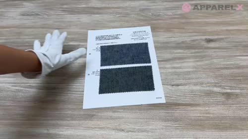 HK2001W インド産コットンヘンプシーチング インディゴシャンブレー