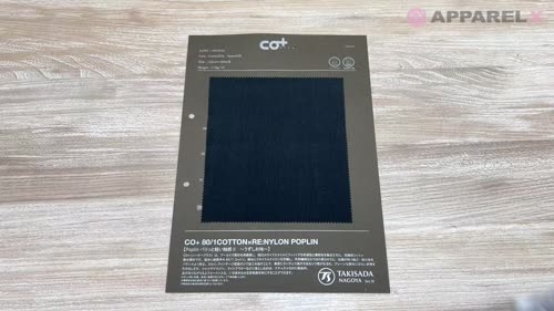1053553 CO+ 80/1 COTTON×RE:NYLON POPLIN[生地] 瀧定名古屋/オークラ