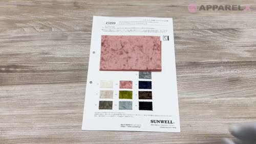 43899 シャイニークラッシュベロアストレッチ[生地] SUNWELL