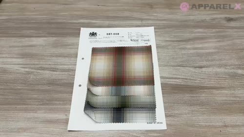 SBT-008 40/1オーガニック・テンセル™リヨセル繊維 ツイルチェック