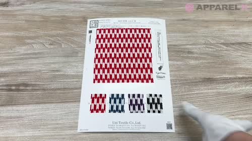 KKP3338-D-YAGASURI 二越ちりめん® 矢絣[生地] 宇仁繊維(小紋工房