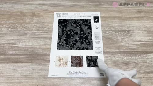 KKP4193-D301-75 シフォン カット ジャカード[生地] 宇仁繊維(小紋工房