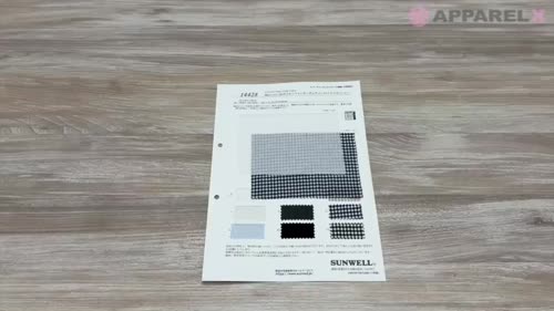 14428 80sコットンSZボイルシフォンギンガムチェックトリプル