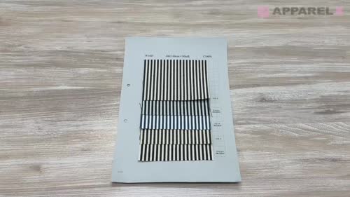 W1027 コットン ボールドストライプ ヒッコリー デニム 7oz[生地] 吉和