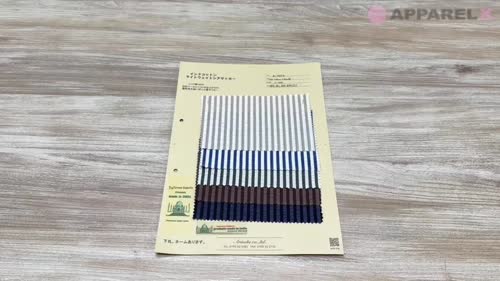 A-7073 インド コットン シアサッカー ストライプ[生地] 有延商店