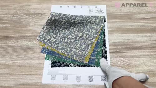 4027-680-1 80ローン ミラクルウェーブ 糸目小花[生地] 北高/オークラ
