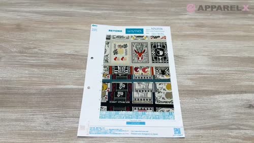 【Noa....】4枚まとめ NN2336 RETONO un/nö アフリカンパネル プリント シーチング (丸巻