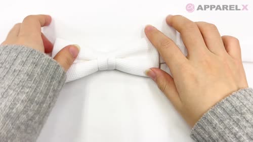 BF-W 綿ピケ白蝶ネクタイ[フォーマルアクセサリー] ヤマモト