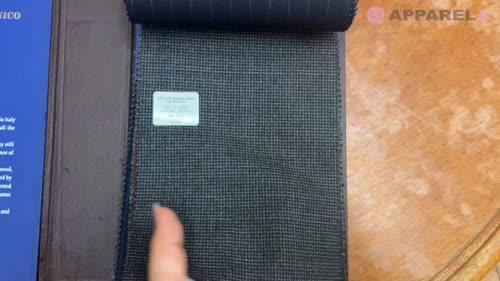 14CN1591 CANONICO 21μ RUSTIC TROPICAL ダークグレー ピンヘッド[生地