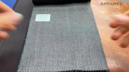 54CN5115 CANONICO TRADITIONAL WORSTED 21μ グレンチェック グレー