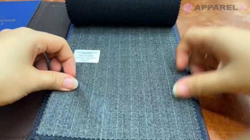美品☆【パーソンズフォーメン】カノニコ生地　ダークグレー　総裏地　A6 L 55CN5545 CANONICO(カノニコ) PERENNIAL SUPER110'S ネイビー シャドー