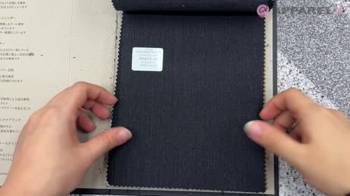 09424 TRADITIONAL FABRIC スーツ用 多様素材 ダークグレー[生地] 国島