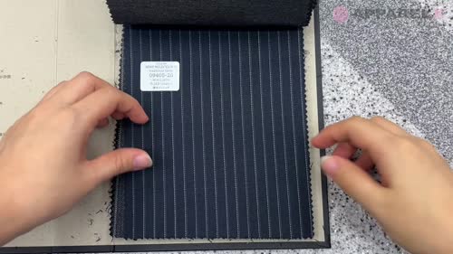 09405 TRADITIONAL FABRIC 撥水ストレッチ スーツ用 多様素材 紺 ピン