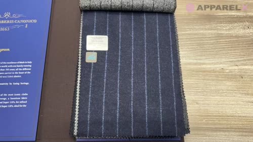 55CN5506 CANONICO(カノニコ) JERSEY WORSTED FLANNEL ネイビー